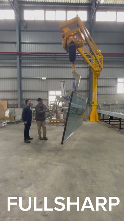 Giải pháp nâng cửa kính 500kg