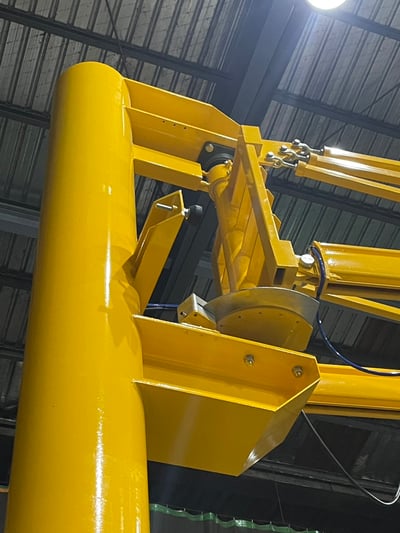 Cầu trục xoay 1 tấn palang treo mặt hút chân không tấm kính - ảnh 4
