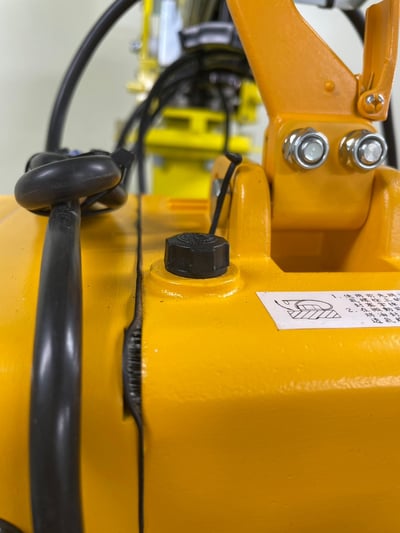Cầu trục xoay thanh ray nhôm palang điện tool treo thùng giấy - ảnh 1