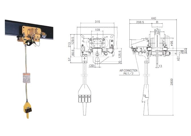 ENDO Air Motor Trolley