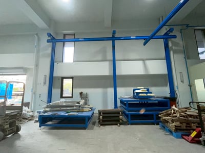 Bộ khung thanh ray 500 kg treo ANVER hút tấm - ảnh 6
