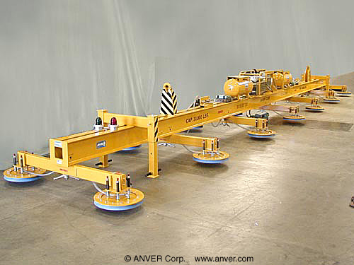 ANVER E3000M14-555-7/75 fourteen pad electric powered vacuum lifter