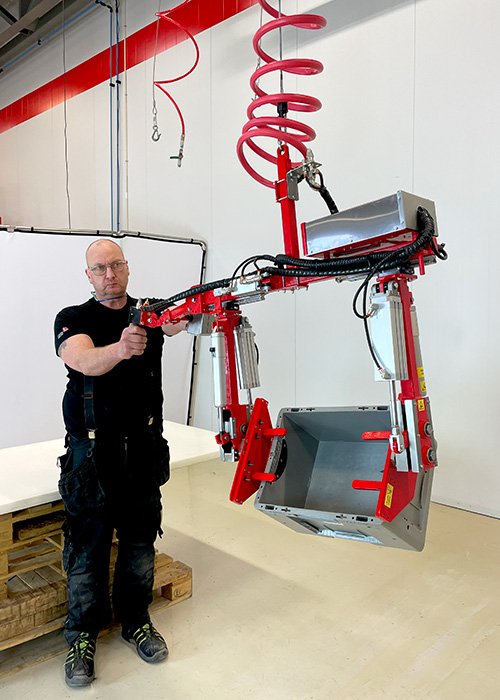 Lifts All gripper for wire baskets and crates 89-12125