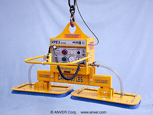 ANVER VPE3-S + PA1834-2L-36 two pad electric powered vacuum lifter