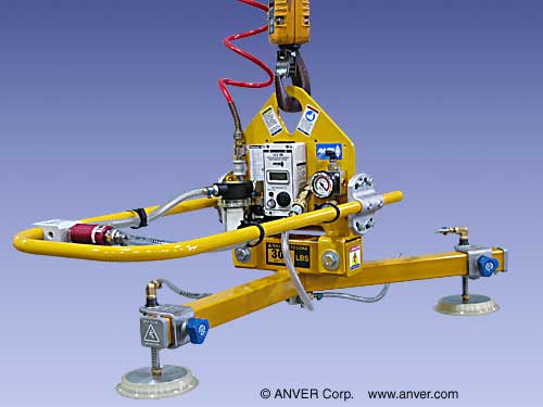 ANVER VPFL4-20-AIR + L30M3-20Y three pad air powered vacuum lifter