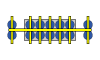 Crossarm and pad positions on 14-pad frame, diagram 4