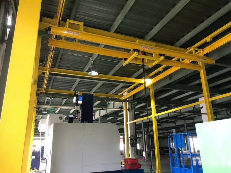 Bộ khung thanh ray 500 kg lắp palang ENDO