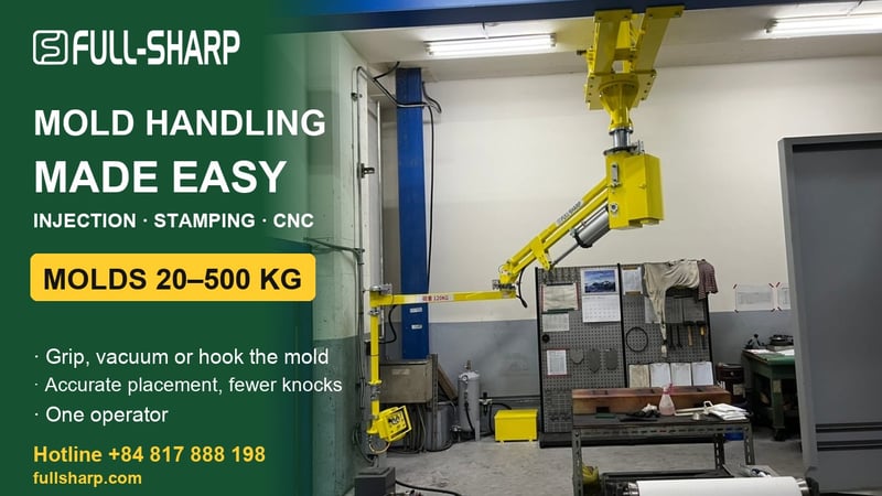 Lifting injection molds and stamping dies: choosing the equipment
