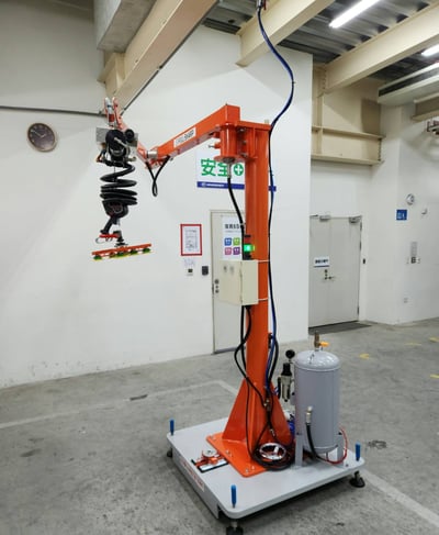 Cầu trục xoay khớp nối đế di động Lifts All hút thùng giấy - ảnh 1