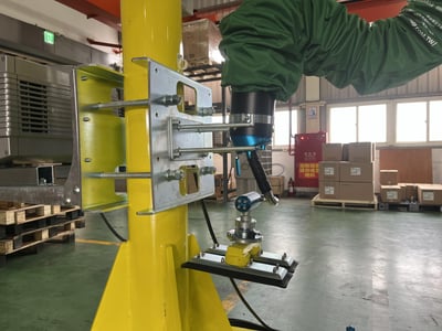Cầu trục xoay ray nhôm đế di động hút thùng giấy bằng chân không - ảnh 8