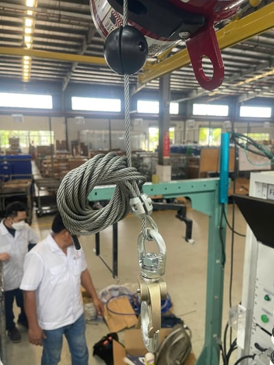 Bộ khung thanh ray 5T treo air balancer 200 kg gắp motor xe - ảnh 18