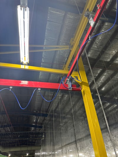 Bộ khung một cột gác ray 5T 200 kg cho nhà máy ắc quy - ảnh 5