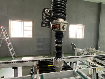 Cầu trục xoay ray nhôm, palang KITO kéo tay và nam châm gạt tay - ảnh 7