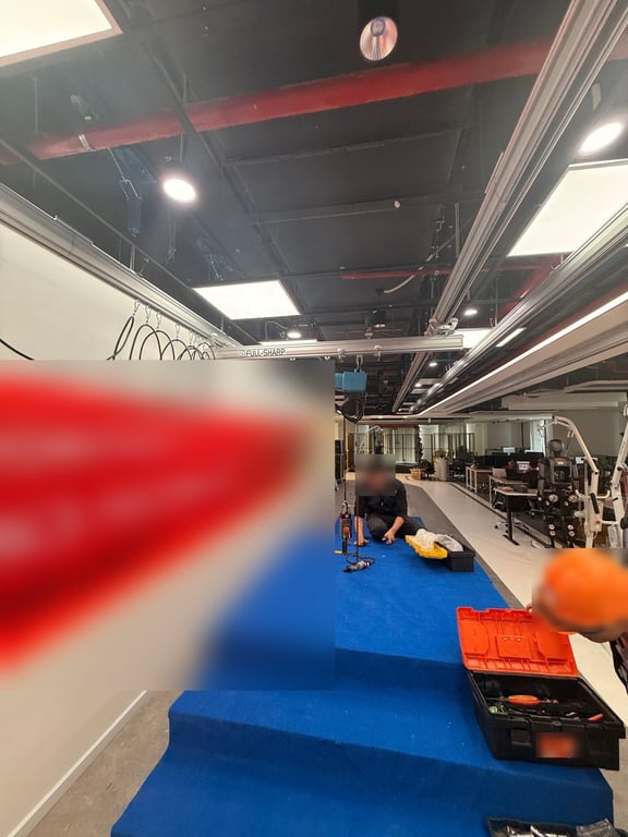 Ray nhôm FullSharp và pa lăng servo dọc hành lang test robot đi bộ
