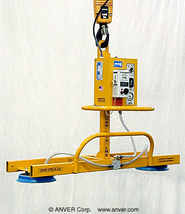 ANVER E25M2-48MUP – thiết bị nâng chạy điện 2 mặt hút, lật bằng tay
