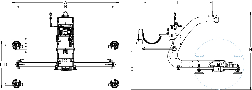 Bản vẽ kích thước ANVER EF50M4-86C180
