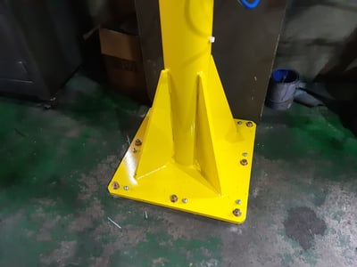 Cầu trục xoay khí nén với tool nam châm gạt tay - ảnh 11
