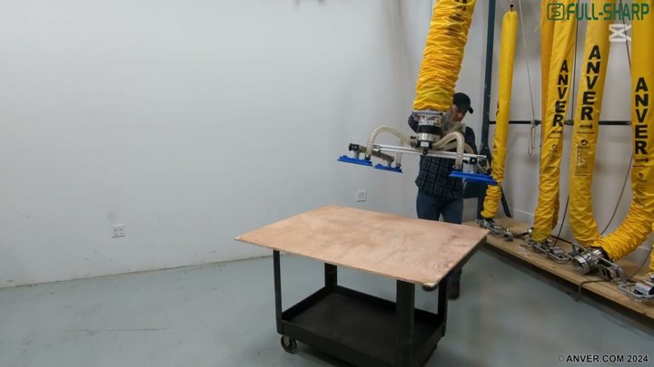 Thiết bị nâng hạ chân không ANVER hút tấm gỗ