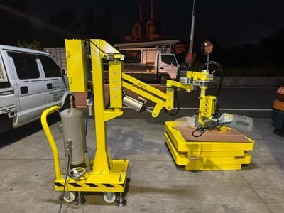 Tay nâng trợ lực khí nén 6 trục cho máy khắc laser 3D, đế di động nhỏ gọn - ảnh 2