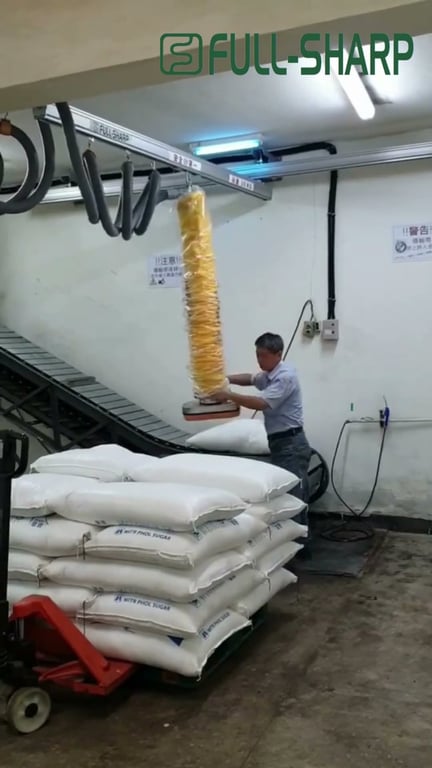 Thiết bị hút chân không nâng bao gạo