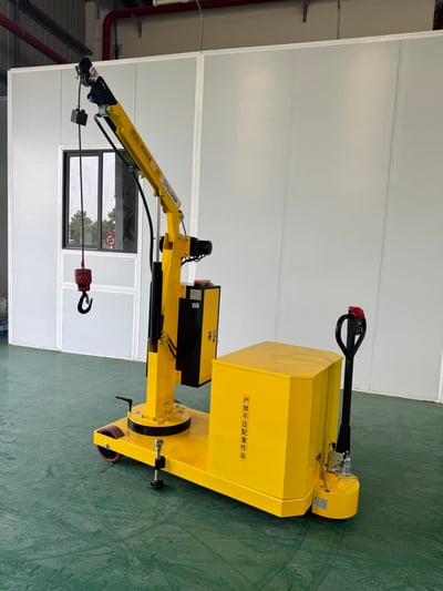Xe cẩu điện mini 500 kg thiết bị nâng hạ nhỏ gọn - ảnh 3