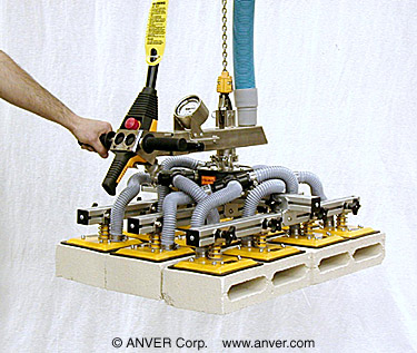 Thiết bị nâng ANVER VB bộ gá nhiều mặt hút thay đổi, nâng khối bê tông 2