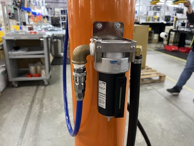 Articulating Jib Crane with Horizontal Pneumatic Hoist for Carton Box Lifting - ảnh 8