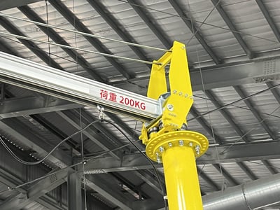 Mobile Aluminum Rail Jib Crane with KITO Hoist and Bag Clamp Tool - ảnh 12