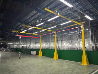 Bộ khung một cột gác ray 5T 200 kg cho nhà máy ắc quy - ảnh 1