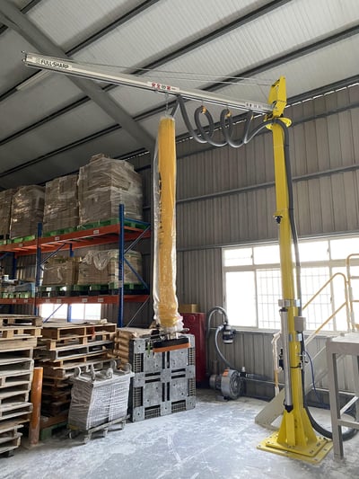 Cầu trục ray nhôm cột chỉnh cao và ống hút chân không ANVER - ảnh 15