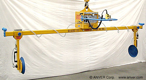 ANVER E50M2-136SGMROT: lifting & handling steel electrical enclosures 10 ft x 2 ft (3.1 m x 0.6 m) up to 500 lb (227 kg)
