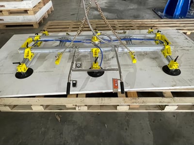 Cầu trục xoay 500kg treo pa lăng điện và mặt hút chân không Becker - ảnh 9