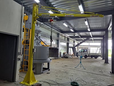 Cầu trục xoay treo palăng điện KITO dạng kéo tay - ảnh 7