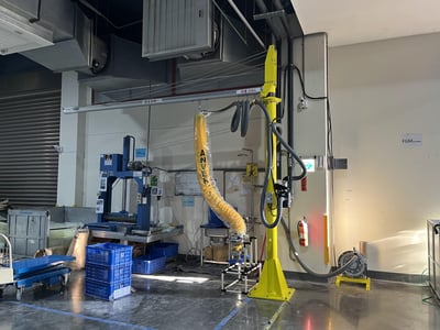 Overhead Aluminum Rail Jib Crane with Anver Vacuum Lifter for Rubber Blocks - ảnh 5