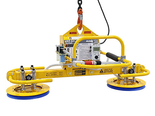ANVER VPF-57-AC với khung nâng 2 mặt hút L200M2-48 trên giá đỗ PS-150