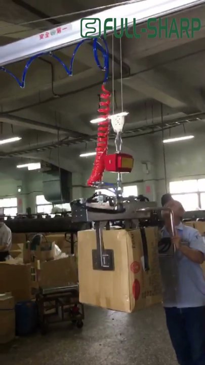 Thiết bị kẹp nâng khí nén nâng hạ thùng giấy, thùng carton. Thiết bị nâng thùng carton
