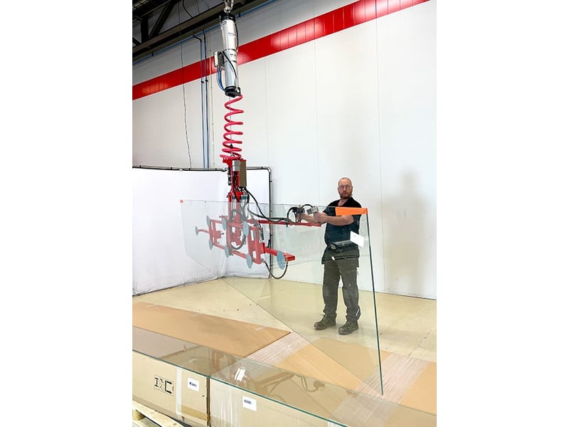 Vacuum Gripper for Glass Panes 89-12173