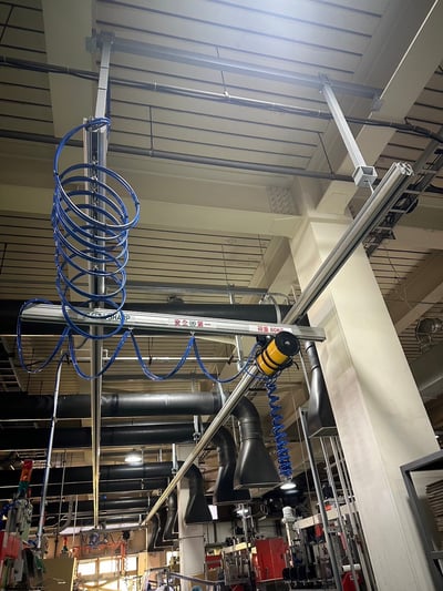 Thanh ray nhôm treo trần, air balancer ENDO và mặt hút chân không - ảnh 4