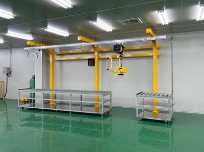 Khung thanh ray nhôm 200kg, air balancer ENDO và tool hút chân không - ảnh 7