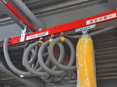Cầu trục xoay ray 200kg treo tường, ANVER hút chân không thùng giấy - ảnh 13