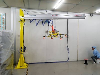 Pneumatic Jib Crane with Vacuum Lifting Pad for Sheet Handling - ảnh 4