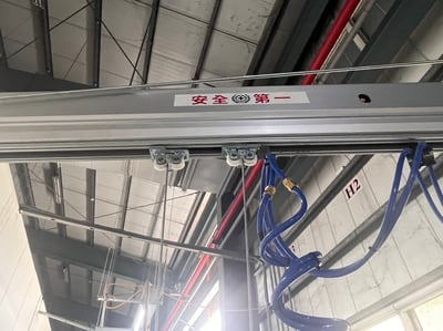 Overhead Aluminum Rail Jib Crane with Anver Vacuum Lifter for Rubber Blocks - ảnh 27