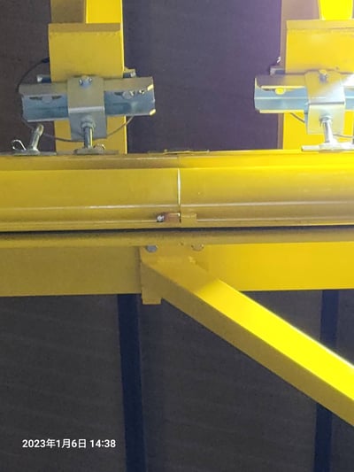 Bộ khung thanh ray 500 kg treo tool kẹp mâm xe đưa vào CNC - ảnh 8