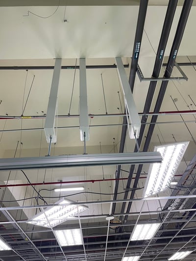 Tuyến thanh ray nhôm treo trần với máy hút thùng giấy Lifts All - ảnh 8
