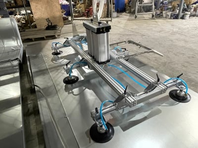 Mặt hút chân không dùng cơ cho tấm kính, tôn, inox - ảnh 2