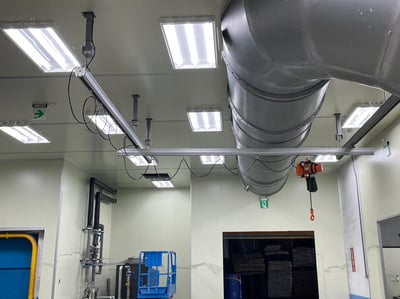Thanh ray nhôm treo trần, treo pa lăng điện cho nhà xưởng - ảnh 23