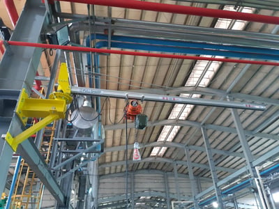 Tay nâng trợ lực khí nén hút tấm và lật dọc tải 150 kg - ảnh 9