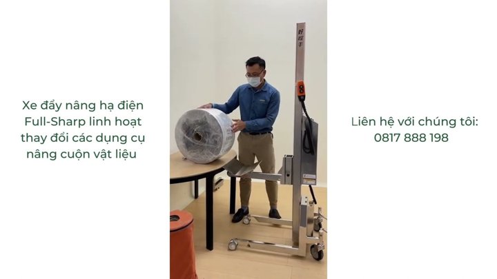 Hướng dẫn sử dụng chi tiết: Xe đẩy nâng hạ điện nâng cuộn vật liệu, cuộn nguyên liệu