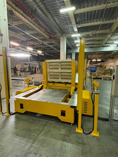 Bàn lật điện 1 tấn, lật pallet, khuôn và cuộn nặng 90 độ - ảnh 1