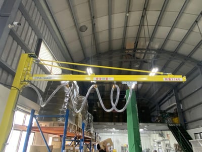 Suspended Jib Crane with Electric Hoist and Plastic Tray Hook - ảnh 6